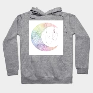 Pastel moon mandala Hoodie